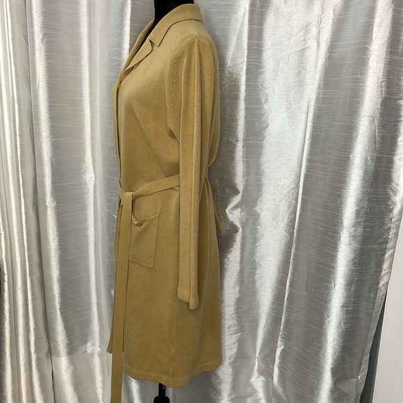 Carolyn Taylor For By Design Essentials Women’s M Tan Button Up Sweater Cardigan - Picture 4 of 10